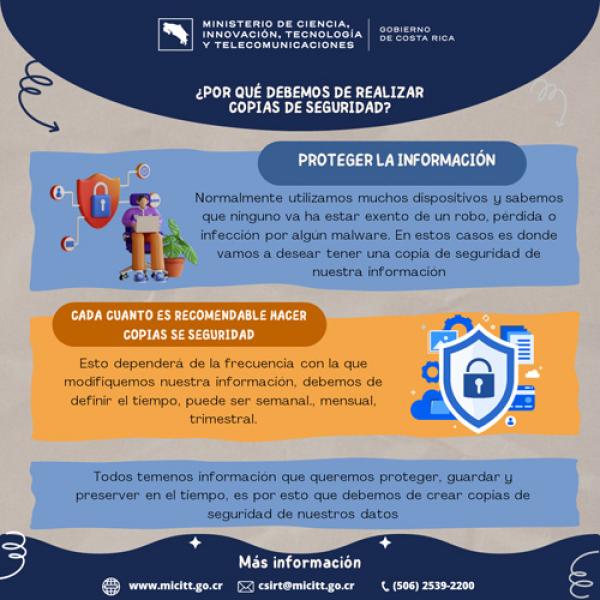 ¿ Por qué debemos de realizar copias de seguridad ?